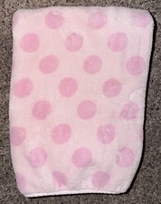 Circo Pink Owl Baby Blanket Polka Dots Heart Brown Tree Branch Leaves Flower