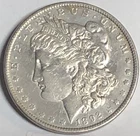 1892 MORGAN "AU " - C PICS, CHECK HAIR, WINGS, BREAST FEATHERS - LOW MINTAGE!💥✅