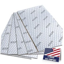 Sound Deadening Mat for Cars, 80 mil 10 sqft, Butyl Silver - 10 sq ft