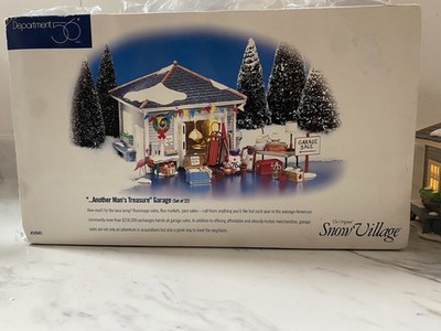Department 56 ''Another Man's Treasure'' Garage 22 Pcs 1999 Complete in Box #54945