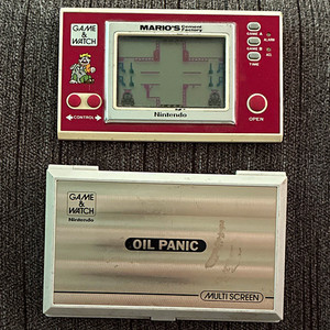 Nintendo Game&Watch Mario's Cement Factory 1980 Handheld LOT Oil Panic