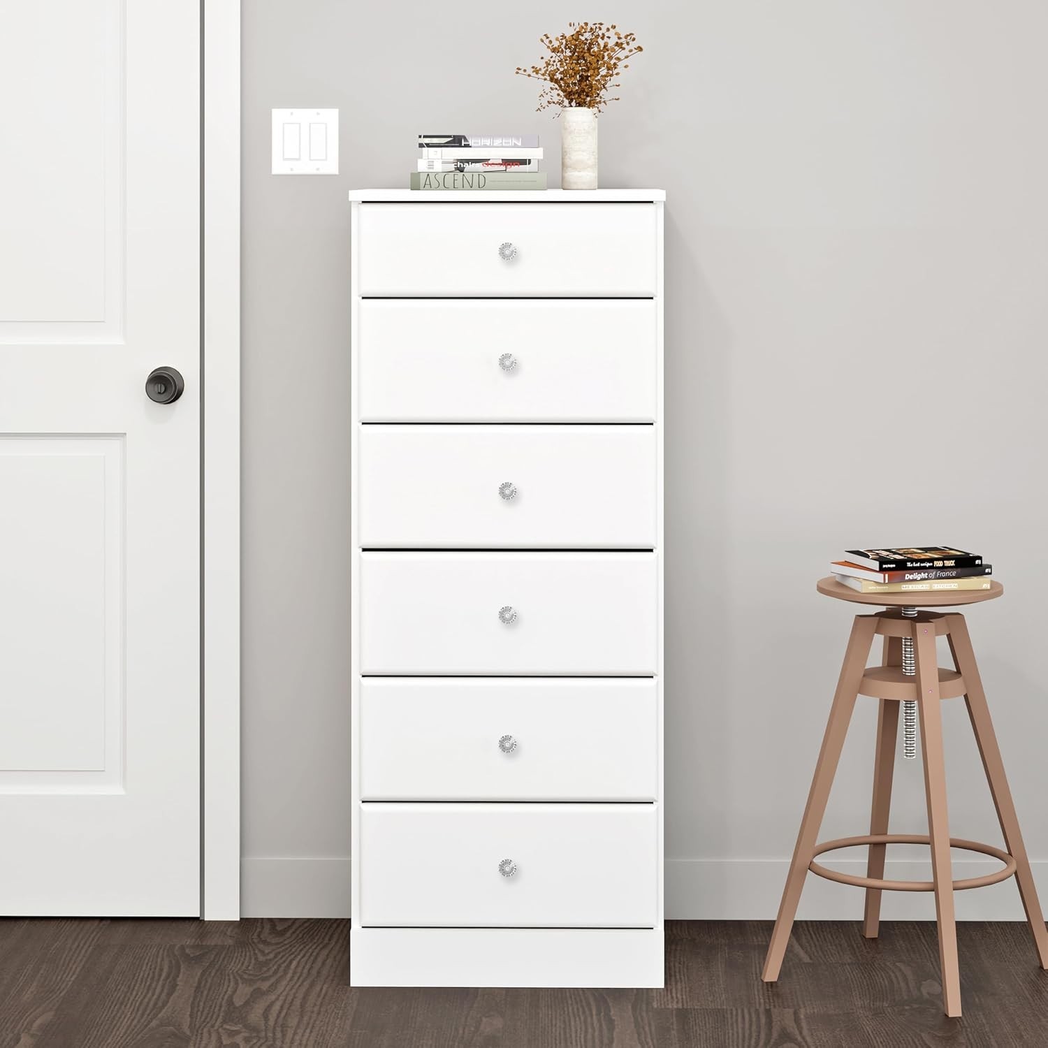 Tall Dresser with Acrylic Knobs, Crystal White | eBay Tall Dresser with Acrylic Knobs, Crystal White | eBay
