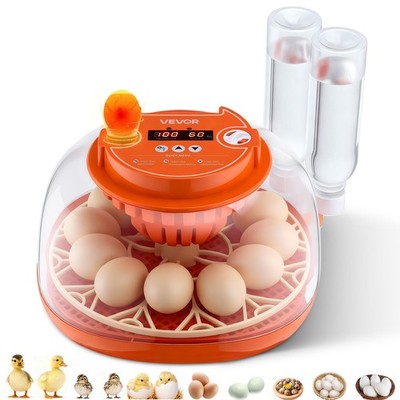 VEVOR 12 Egg Incubator Auto Turning Egg Candler Temperature & Humidity Control