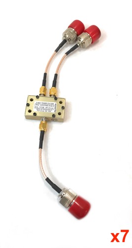 Lot of 7 Antcom Corporation 2G1215S-XN2-2 2-Way Power Divider 2:1 N-Female
