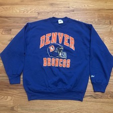 Vintage Denver Broncos Crewneck Sweatshirt BIKE USA Made NFL Sz XL 90s