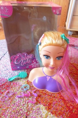 Schminkpuppe Styling Kopf Chloe Girlz-Zubehör-Style my Hair-3+ ZURU Schminkkopf