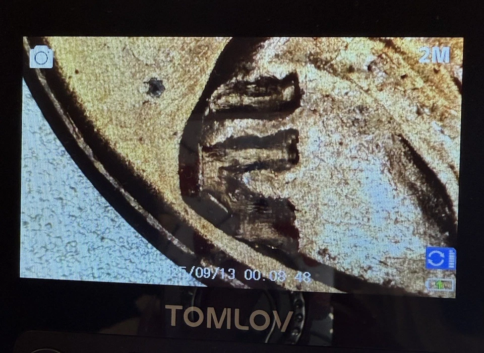 1958-D Lincoln Wheat Cent Die Break Cud Error  - Raised Shoulder & Rim - Image 4 of 4