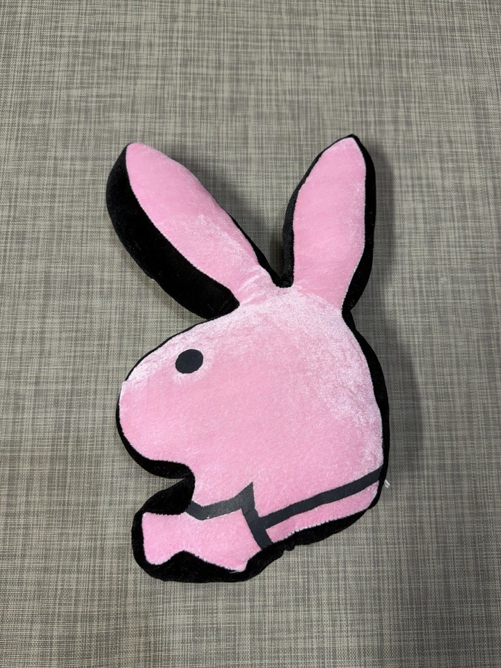 Linda almohada de felpa Play Boy rosa Y2K 15 pulgadas años 2000 Foto 2 de 4