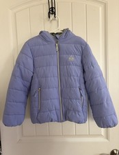 Lavender Purple GERRY Girls Lined Bubble Puffer Jacket Full Zip Hooded - Size 6