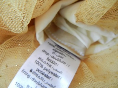 Cache-sommier (bed Skirt) Queen En Tulle Doré à Pois - Pottery Barn Teen, 18" De Tombant, Neuf Avec étiquettes