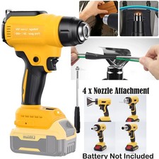 Wireless Fast Heat Hot Air Gun with 4 Nozzels Compatible for Dewalt 20v Battery Wireless Fast Heat Hot Air Gun with 4 Nozzels Compatible for Dewalt 20v Battery - Image 1