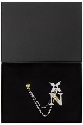 Koei Tecmo Buddy Mission BOND Mokuma Pea Brooch Crystal Glass Accessory