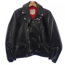 Lewis Leathers Leather Rider Jacket Black Size 38 Used Vintage B Grade