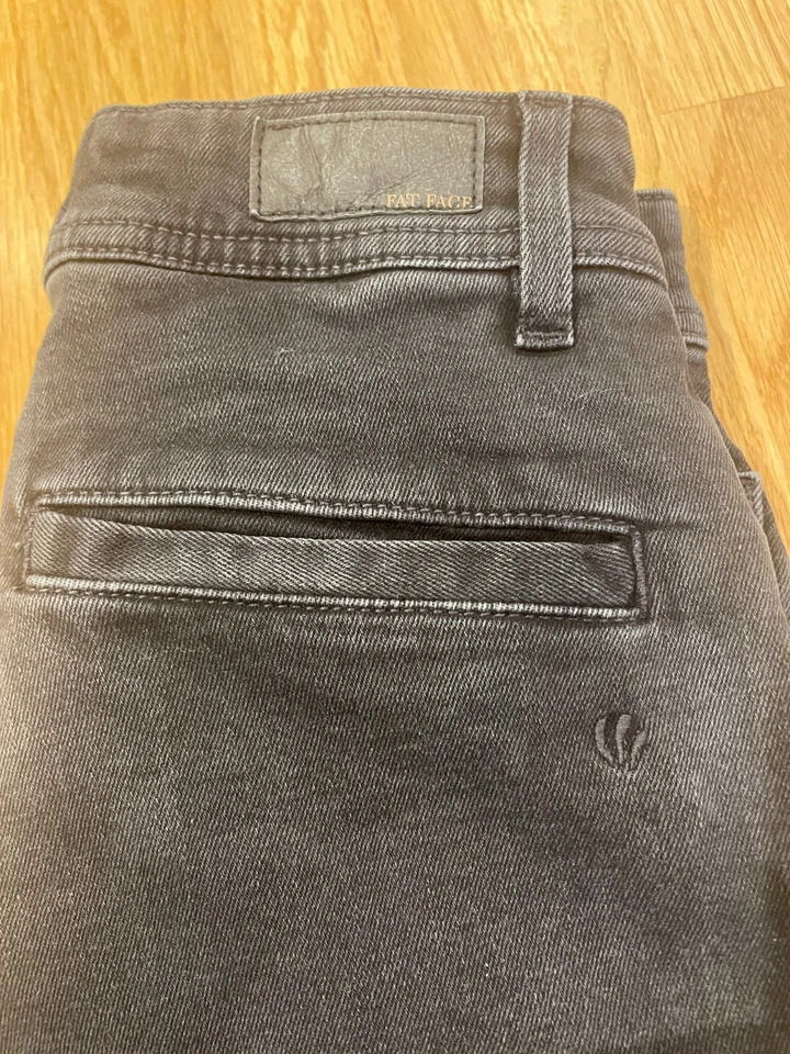 Fat Face - Keswick Wide Leg Crop Jeans Black Size 8 Regular Stretch Denim - Image 2 of 4