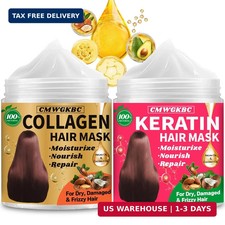 Collagen Hair Mask  Keratin Hair Mask for Damaged Hair,Keratin Hair Treatment,R