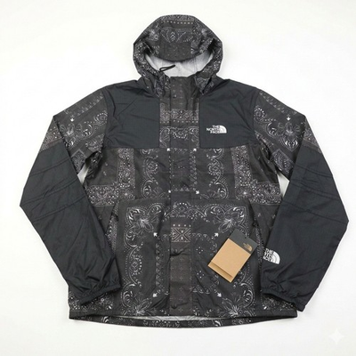 #ad #ad The North Face Printed Mountain Jacket Men#x27;s Medium Black Paisley NWT $85.00