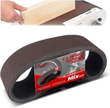 4 x 36 Inch 100 x 915 mm Sanding Belts Set - 15-Pack with 80/120/150/240/400