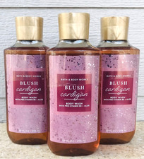 3 Bath Body Works BLUSH CARDIGAN Body Wash Shower Gel 10oz SET/LOT of 3