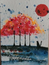 Aceo Original Mixed Media Art