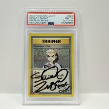 Stuart Zagnit Signed - Professor Oak’s Hint - XY Evo 84/108 Pokemon Card - PSA