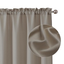 Chyhomenyc Stone Beige Curtains 72 Inch 40"W x 72"L Pack of 2 ,