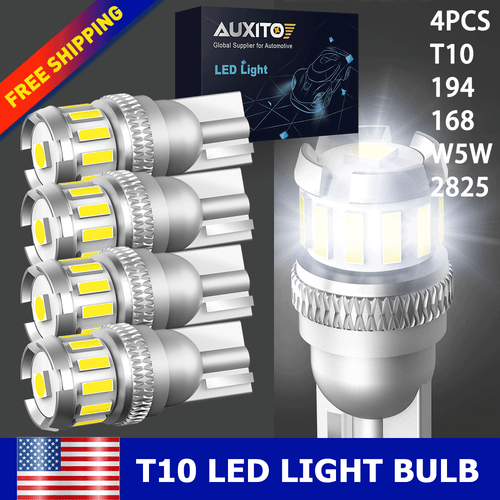 20X Super White T10 194 168 W5W 2825 LED License Plate Interior Light Bulb 6000K - Picture 23 of 28
