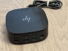 HP HSN-IX02 G5 USB-C Docking Station -Dock Only-Tested Works -Cracked Outer Case