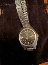 Women s Watch SEIKO Silver Tone Stainless Preowned 2906-0390 Vintage Running