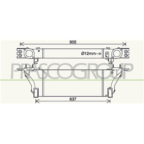 Intercooler Nissan Prasco DS816N001 pour optimisation moteur