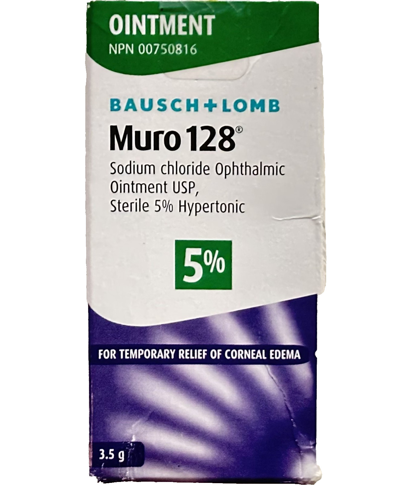 Bausch & Lomb MURO 128 Cornea Edema Eye Medication Ointment 5% 3.5g ex 6/26