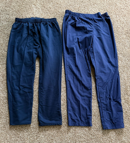 2 Buck & Buck Adaptive Clothing Pants Navy Blue