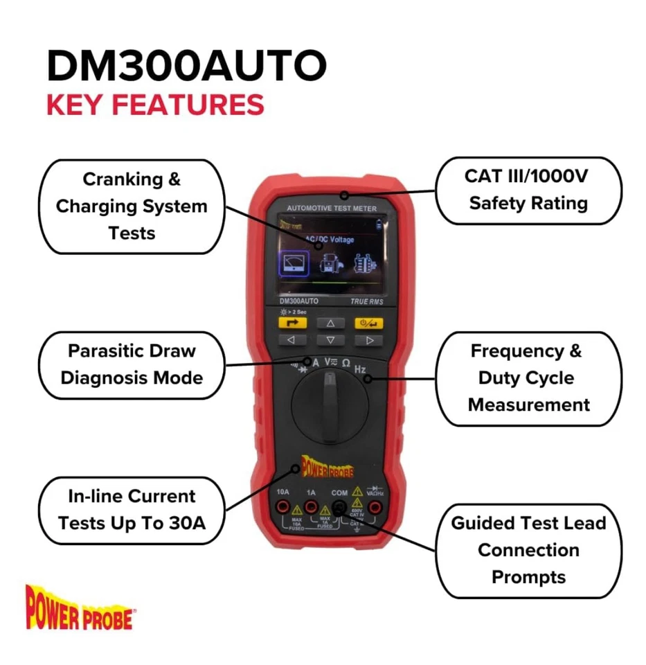 Power Probe DM300AUTO - Automotive Digital Multimeter - Image 3 of 4