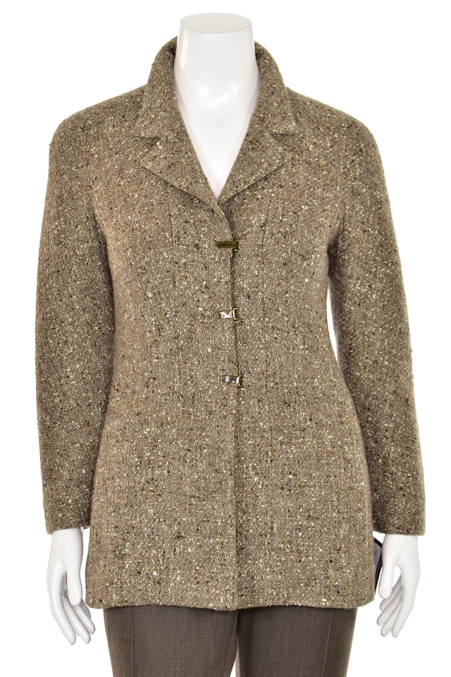 *¡BRILLANTE!* Chaqueta/Ablazer Chanel Fantasy Tweed en Beige Multi talla 42 F/ ~8/10 EE. UU. Foto 2 de 4
