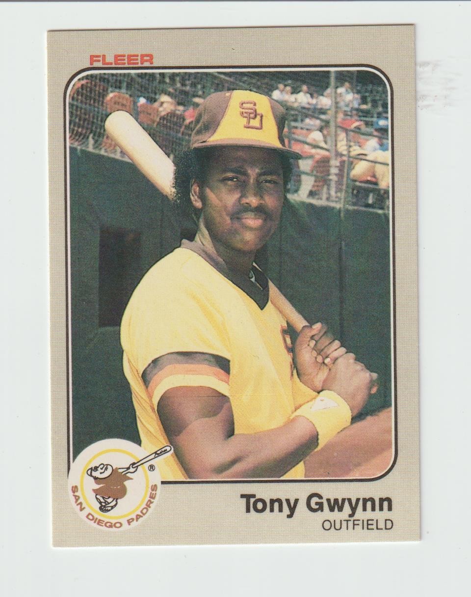 Fleer 1983 Tony Gwynn San Diego Padres Rookie #360