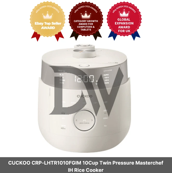 CUCKOO CRP-LHTR1010FGIM 10Cup Twin Pressure Masterchef IH RiceCooker/220V/EUPLUG
