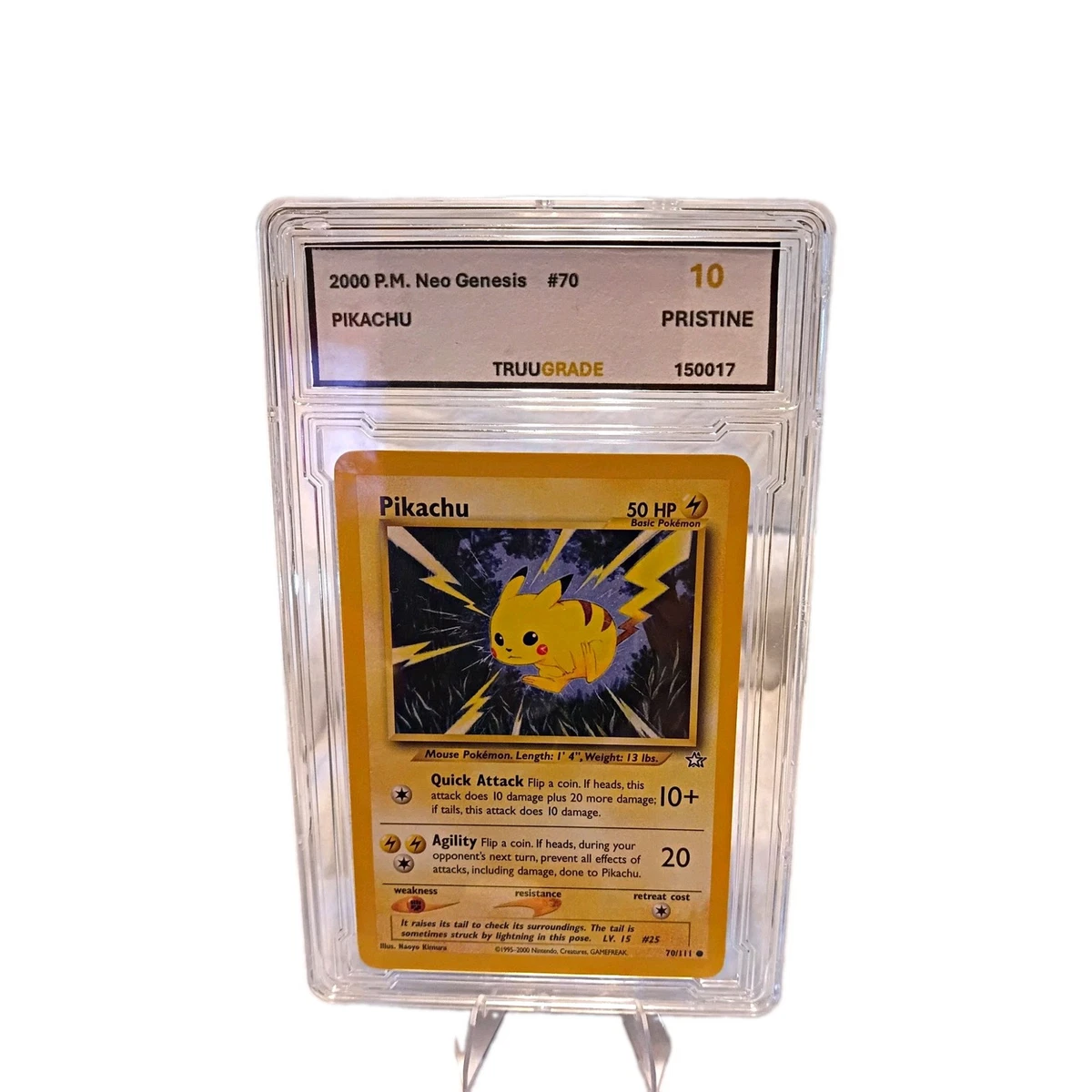 25+ Pokémon Pikachu Pokémon TCG Neo Genesis Individual Collectible