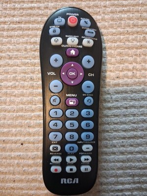 RCA Universal Remote Control Model#RCR414BHE R27U1 1AB42KE No AA Batteries