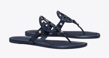 Tory Burch Miller Patent Sandals. Perfect Navy. Size 9. Style 50008647