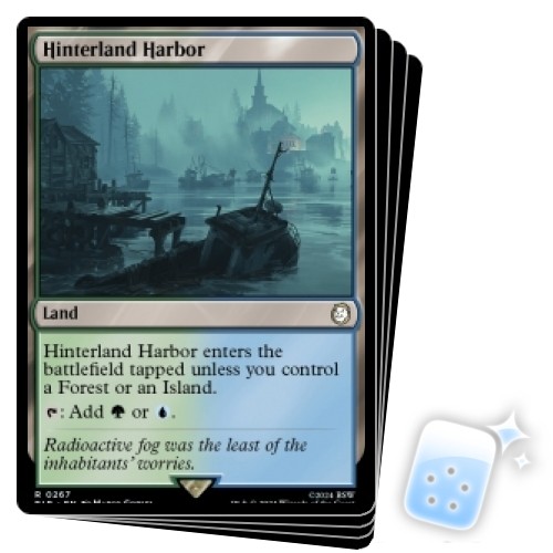 HINTERLAND HARBOR X4 Universes Beyond: Fallout Magic MTG MINT CARD - Picture 1 of 1