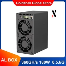 New Goldshell AL BOX ALPH Miner Hashrate 360GH/S 180W without PSU