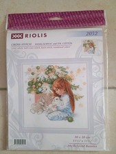 Kreuzstickpackung, Niedliches Kinderstickbild, 30x30cm, neu, original verpackt