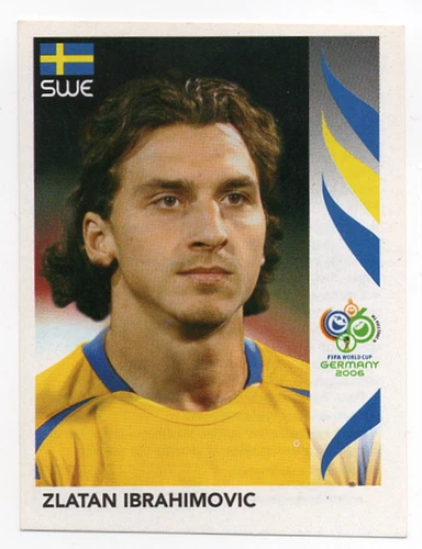 #166 Zlatan Ibrahimovic 2006 Panini World Cup Album Sticker