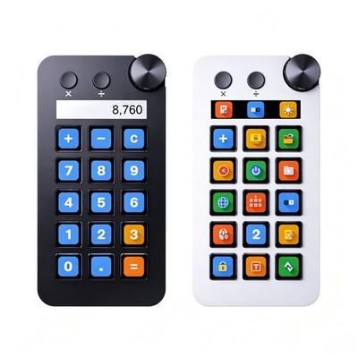 AI 15-Tasten LCD Stream Dock Knob USB Makro-Pad für Windows Mac OBS Streaming