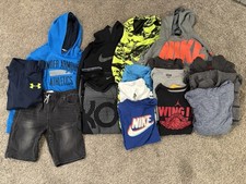 Lot of 17 Boys Large Tops and Pair of Shorts