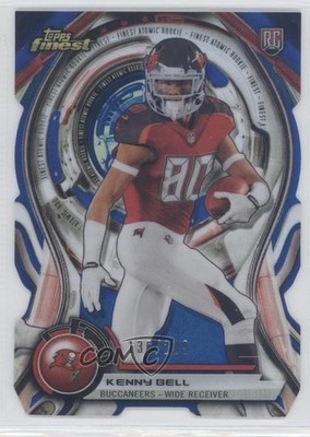 2015 Topps Finest Atomic Rookie Die-Cuts Blue Refractor /299 Kenny Bell RC 3c9