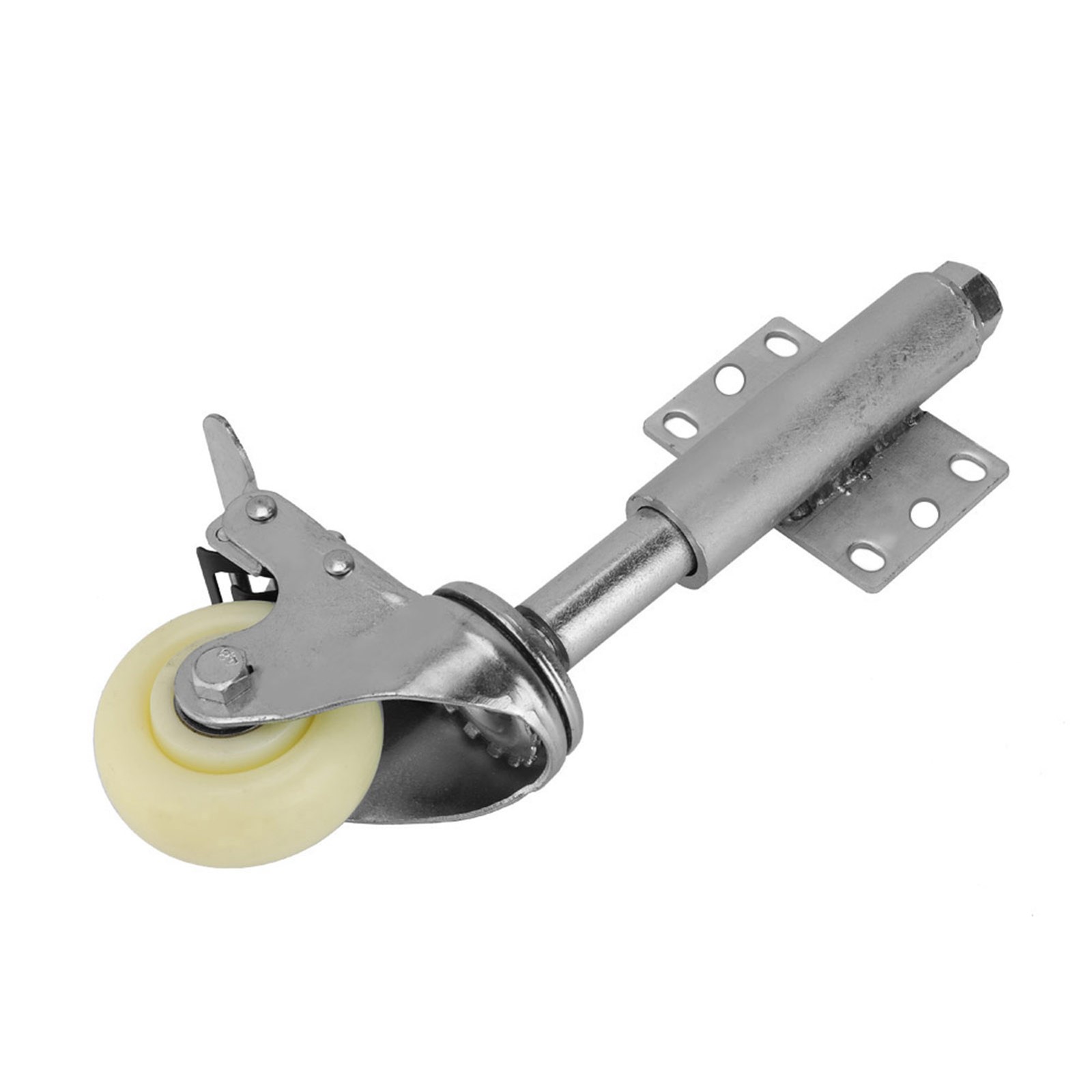3inch Gate Wheel Spring Loaded Caster With Brake 110lbs Load Capacity.