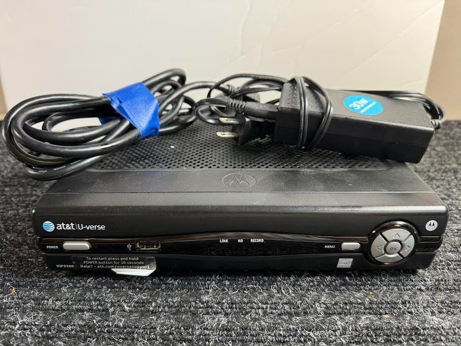 Motorola AT&T U-Verse VIP-2250 HD DVR Cable Box No