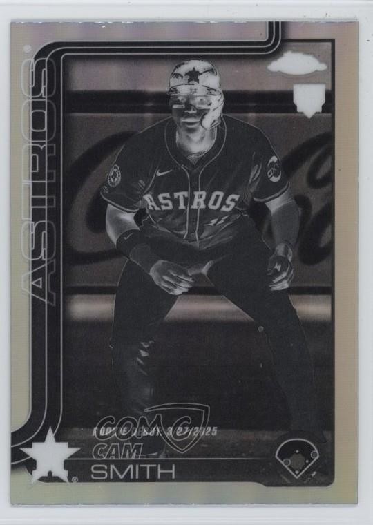 2025 Topps Chrome Update Rookie Debut Negative Refractor Cam Smith #USC19 12cn