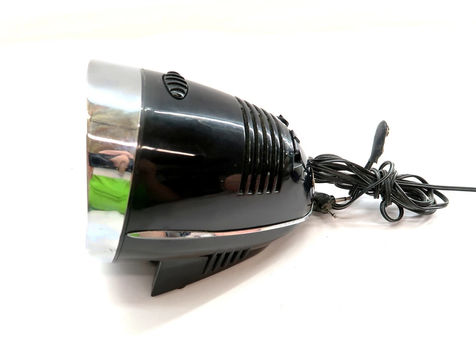 CRUISER NEON ALARM CLOCK by Cicena in Black with Blue Neon Light ~ WORKS GREAT - Image 2 of 4