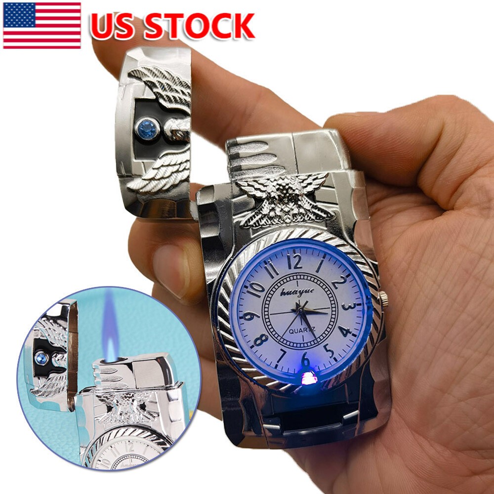 W/ Led/quartz Watch Lighter